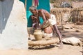 Potter in tribal rural village