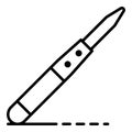 Potter work tool icon, outline style Royalty Free Stock Photo