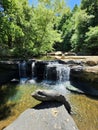 Potters Falls Crooked Fork Creek Waterfall art nature Royalty Free Stock Photo