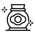 Potters jug icon, outline style