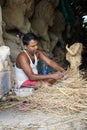 The potters of Krishnanagar are preparing idols of Goddess Devi Durga and paint those for Durga Puja festival, biggest religious