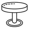 Potters wood table icon, outline style
