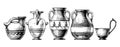 Pottery of ancient Greece. Royalty Free Stock Photo