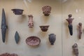 Pottery of artifacts in the Museum of Egyptian Antiquities, is home to an extensive collection of ancient Egyptian, Cairo, Egypt Royalty Free Stock Photo