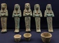 Pottery of artifacts and statues in the Museum of Egyptian Antiquities, is home to an extensive collection of ancient Egyptian Royalty Free Stock Photo