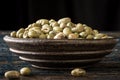 Salted and Roasted Edamame Beans Royalty Free Stock Photo