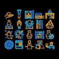 Pottery And Ceramics neon glow icon illustration