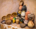 Pottery in Chenini Village, Tunisia Royalty Free Stock Photo