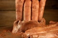 Pottery craftmanship clay pottery hands work