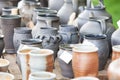 Pottery and Different Handicrafts at market Royalty Free Stock Photo