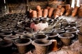 Pottery drying by sunlight. This image was captured on January-23-2028,