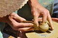 Pottery handcraft close-up