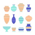 Pottery icon set