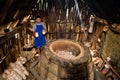 Pottery manufacturing , traditional handcraft workers in Romanian village of Horezu , Unesco heritage