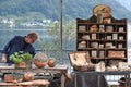 The pottery market in Gmunden