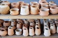 Pottery pots and vases Royalty Free Stock Photo