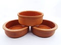 Pottery bowls made of clay in Cappadocia Royalty Free Stock Photo