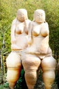 Pottery scultpture of women