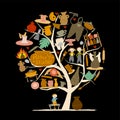 Pottery studio, concept tree for your design