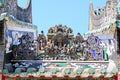 Roof of Kun Iam Temple, Macau, China Royalty Free Stock Photo