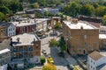 View from of the Walkway Over the Hudson of the Mount Carmel Historic District or Poughkeepsie Royalty Free Stock Photo