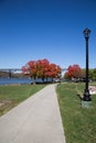 Riverfront Park in Poughkeepsie Royalty Free Stock Photo