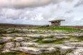 Poulnabrone dolmen portal tomb in Ireland. Royalty Free Stock Photo