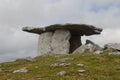 Poulnabrone, portal tomb in The Burren limestone karst landscape