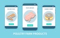 Poultry Farm Products Mobile App Concept