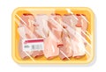 Poultry freeze in polyethylene packing for best storage, preservation and transportation meat.