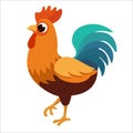 Poultry Rooster Chicken Animal Farm Bird Illustration