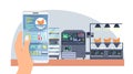 Poultry smart farm vector automated farming system