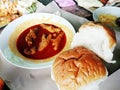 Pound buns with Chicken Claws Curry Royalty Free Stock Photo