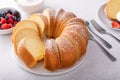 Pound cake, traditional vanilla or sour cream flavor Royalty Free Stock Photo