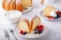 Pound cake, traditional vanilla or sour cream flavor Royalty Free Stock Photo