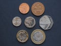 Pound coins, United Kingdom Royalty Free Stock Photo