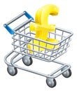 Pound currency shopping cart