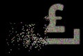 Light Dissolving Dotted Halftone Pound Deposit Placement Icon