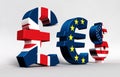 Pound Euro Dollar Royalty Free Stock Photo