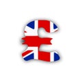 Pound and flag