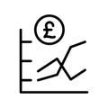 Pound growth Vector icon which can easily modify or edit