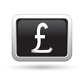 Pound icon on the button Royalty Free Stock Photo