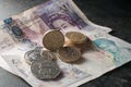 Pound sterling and coins loose money