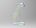 Pound sterling sign isolated GBP 3d render