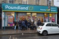 Poundland discount store Portobello Road London