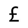 Poundsterling money icon vector illustration template design trendy