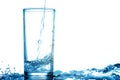 Pour drinking water into the glass Royalty Free Stock Photo