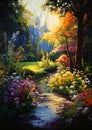 Pour Paint Garden: A Stunning, Expressive Piece of God\'s Creatio