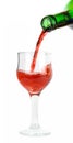 Pour red wine Royalty Free Stock Photo