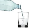 Pour water into glass Royalty Free Stock Photo